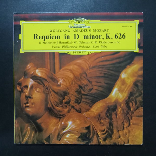 Mozart / Bohm - Requiem in D Minor , K 626 - Edith Mathias - Karl Bohm and Vienna Philharmonic  / Deutsche Grammophon