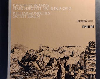 Brahms - String Sextet no 1 - Berlin Octet -Vintage Gateold Phillips Holland - Classical Vinyl Record