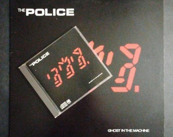 The Police - Ghost In The Machine  / Vintage  1980s CD Compact Disc & Vinyl Record Combo