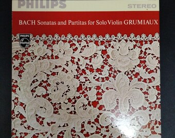 Bach - Sonatas and Partitas for Solo Violin  - Arthur Grumiaux / Phillips Vinyl Double Record Album