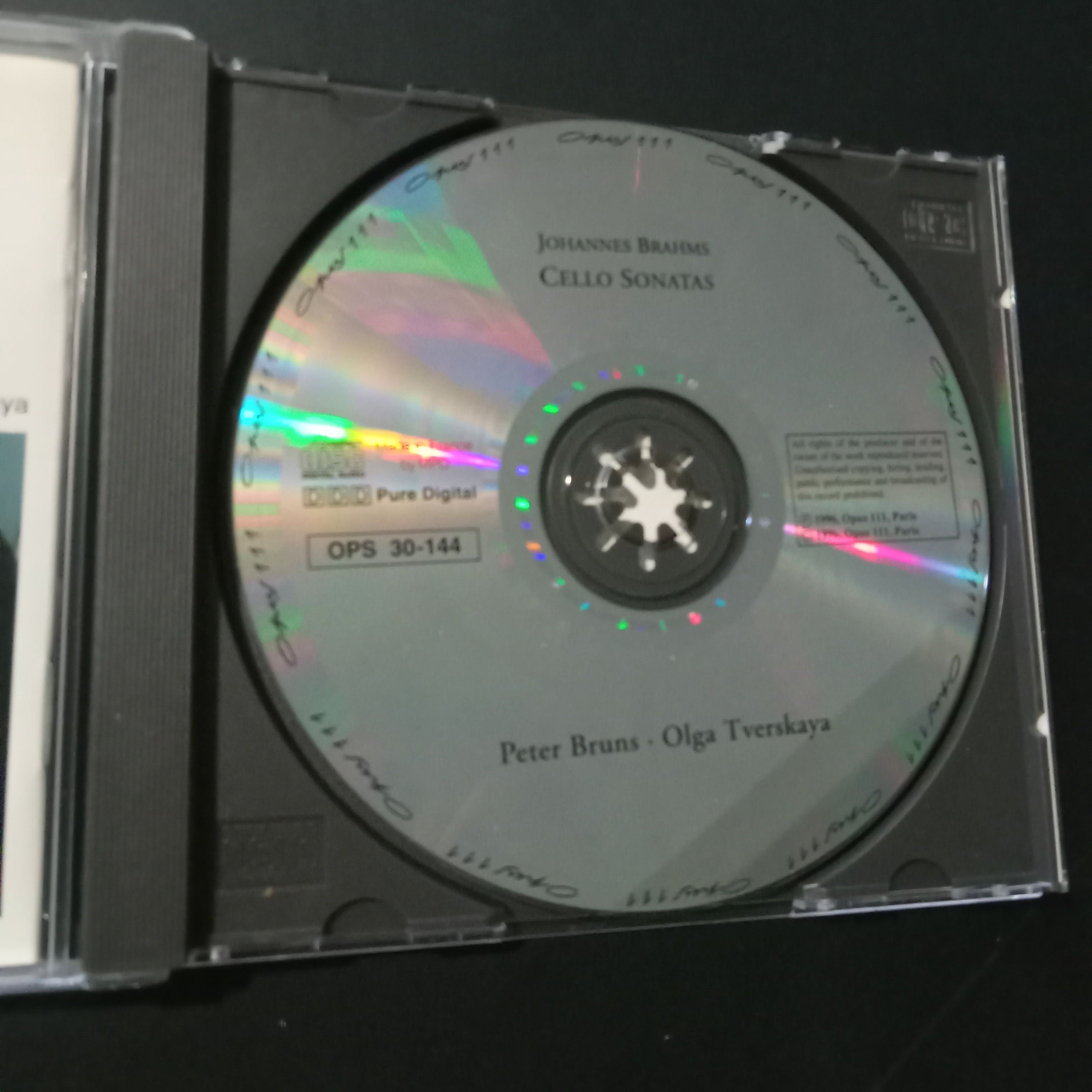 Brahms - Cello Sonatas - Peter Bruns - Olga Tverskaya / Opus