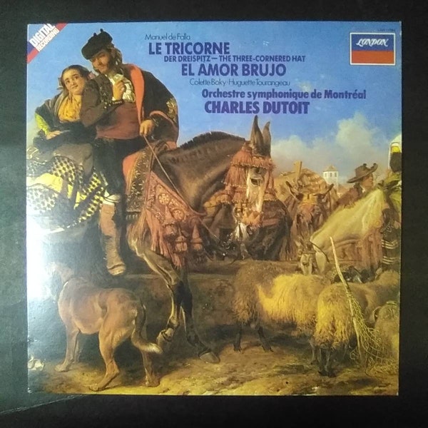 Falla - Le Tricorne-  The Three Cornered Hat - El Amor Brujo / Charles Dutoit /  MSO / Decca London Digital Recording Vinyl Lp
