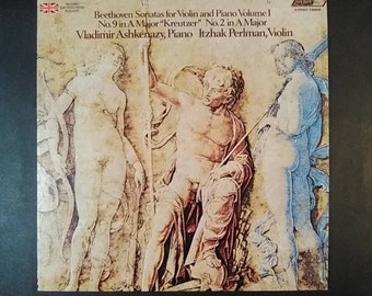 Beethoven Sonatas For Violin & Piano Vol 1 No 9 in A Minor - No 2 in A Major - Itzak Perlman Vladimir Ashkenazy - London Ffrr Stereophonic