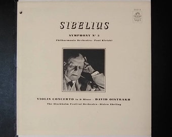Sibelius - Symphony No 3 & Concerto in D Minor - David Oistrakh, Violin - Sixten Ehrling and Stockholm Festival Orchestra / Angel Records