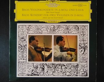 Bach - Violin Concertos - David and Igor Oistrakh, violins /  Vintage Deutsche Grammophon Vinyl Record