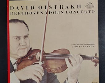 Beethoven - Violin Concerto  - David Oistrakh, violin / Andre Cluytens /  Vintage Stereo Vinyl Record