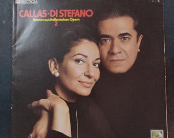 Callas - Di Stefano 2  / Vintage EMI Electrola Lp Record / Made in Germany