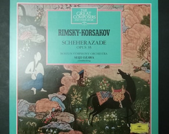 Rimsky-Korsakov - Scheherazade opus 35 - Seiji Ozawa and Boston Symphony / Deutsche Grammophon Stereo Vinyl Record