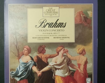 Brahms - Violin Concerto in D, Op 77  Henryk Szeryng, violin - Bernard Haitink - Concertgebouw Orchestra / Phillips Holland Vinyl LP Record