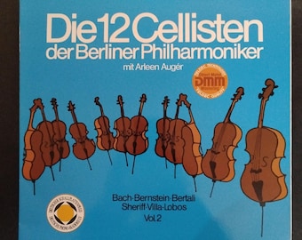 12 Cellos of Berlin Philharmonic vol 2 -  Arleen Auger  / Vintage 1981 Telefunken Vinyl Record