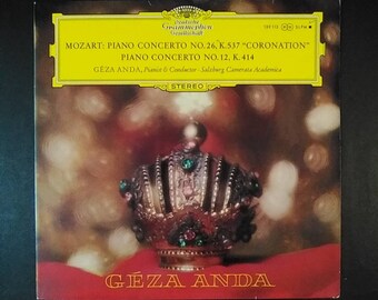 Mozart - Piano Concerto No 26 K 537 " Coronation" & Piano Concerto no 12 K 414- Geza Anda, piano Salzburg / Deutsche Grammophon 139 113 SLPM