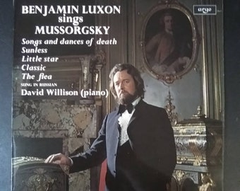 Benjamin Luxon Sings Mussorgsky - Songs and Dances of Death - Sunless - Little Star - The Flea (Sung in Russian) / Argo Decca UK Pressing