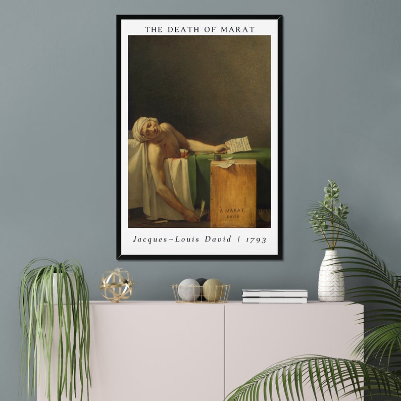 Death of Marat Have a Nice Life Print Deathconsciousness Etsy