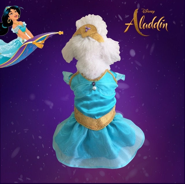 Princess Jasmine Dog Costume Halloween Couple Aladdin Jasmine Pet Dress  Birthday Puppy Party Clothes - Etsy