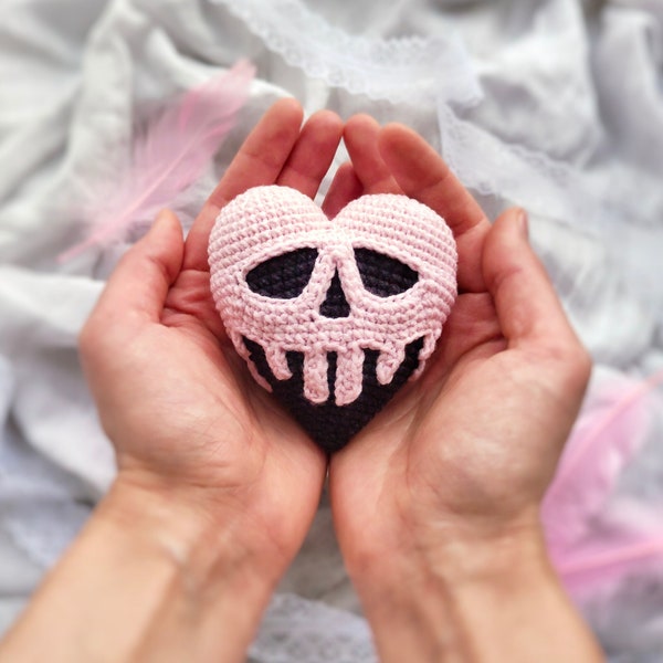 Poisoned heart CROCHET PATTERN / Amigurumi heart PDF English pattern / Valentine's day toy pattern