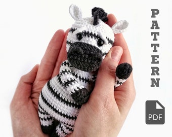 Crochet Zebra Amigurumi Pattern: PDF English Toy Pattern