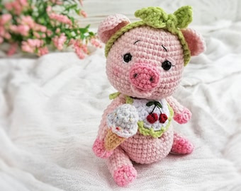 Crochet Pig Amigurumi Pattern | Sweet Piggy PDF Tutorial