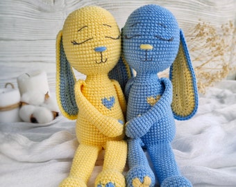 Crochet Sleeping Bunny Amigurumi Pattern (English PDF file)