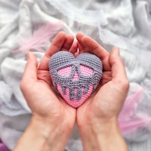 Poisoned heart CROCHET PATTERN / Amigurumi heart PDF English pattern / Valentine's day toy pattern image 9