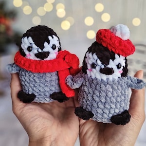 Baby Penguin Crochet Pattern: Amigurumi Plush Toy (PDF file)