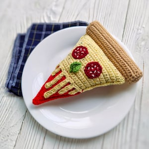 Skull pizza CROCHET PATTERN / Amigurumi pizza PDF English pattern / Halloween toy pattern / Crochet food pattern image 8