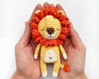 Sleeping Lion CROCHET PATTERN / Amigurumi Lion English PDF pattern / Crochet lion toy pattern