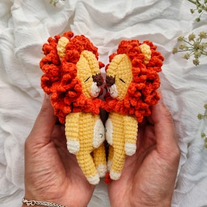 Sleeping Lion CROCHET PATTERN / Amigurumi Lion English PDF pattern / Crochet lion toy pattern image 5