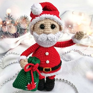 Santa crochet pattern. Amigurumi Santa Claus. Crochet Santa PDF English pattern