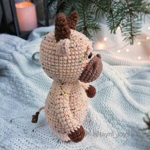 Crochet Toy Pattern : Hippo , Cow , Dragon / Amigurumi Patterns Set 3 in 1 / English PDF Crochet Pattern image 6