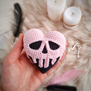 Poisoned heart CROCHET PATTERN / Amigurumi heart PDF English pattern / Valentine's day toy pattern image 8