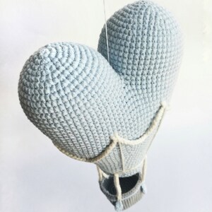 Hot Air Balloon crochet pattern Baby Mobile PDF pattern Heart the Hot Air Balloon image 5