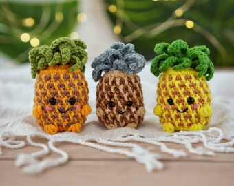 ライト付き パイナップルの編みぐるみの家 ライト付き パイナップルの