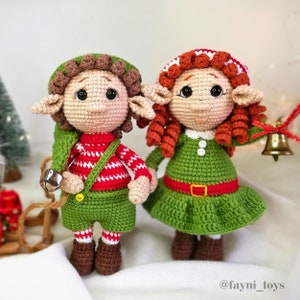 Weihnachtswichtel Häkelanleitung / Weihnachtspuppen Amigurumi Häkelanleitung / Weihnachtsmann Häkelanleitung PDF