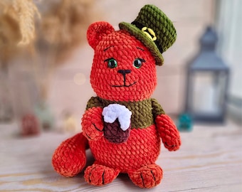 Leprechaun cat CROCHET PATTERN / Amigurumi cat PDF English pattern / St Patricks day crochet toy pattern