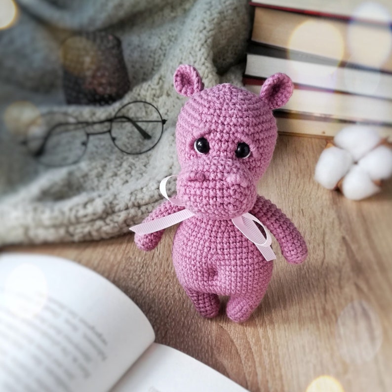 Crochet Toy Pattern : Hippo , Cow , Dragon / Amigurumi Patterns Set 3 in 1 / English PDF Crochet Pattern image 3