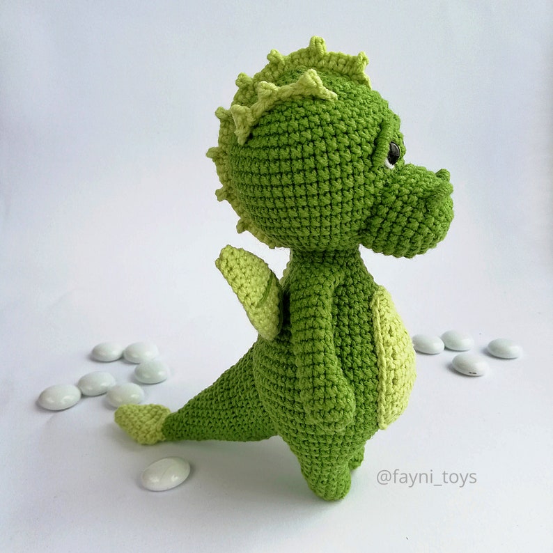 Crochet Toy Pattern : Hippo , Cow , Dragon / Amigurumi Patterns Set 3 in 1 / English PDF Crochet Pattern image 8