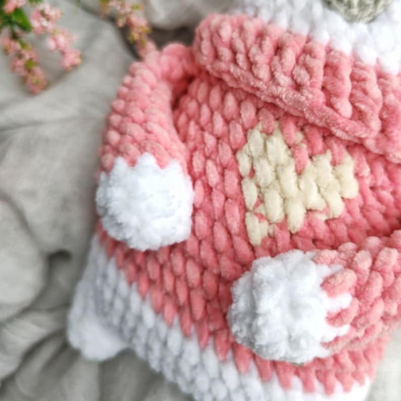 Bear in sweater CROCHET PATTERN / Amigurumi teddy bear PDF English pattern image 6