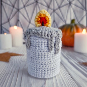Halloween candle CROCHET PATTERN / Creepy candle PDF English pattern / Halloween amigurumi pattern image 5