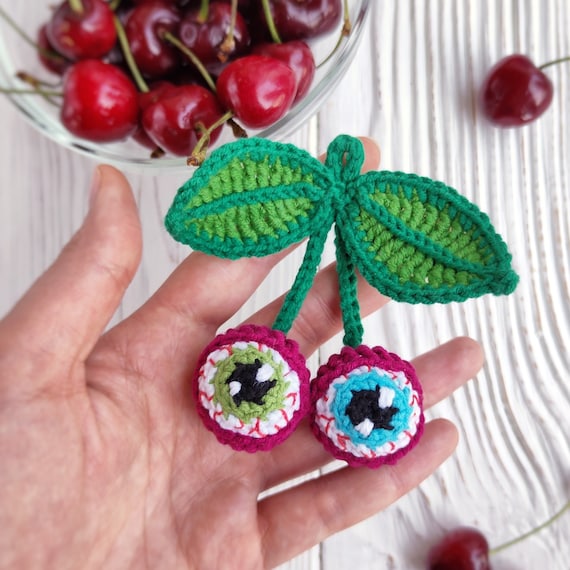 Cherry Eyes CROCHET PATTERN / Amigurumi Cherry PDF English Etsy
