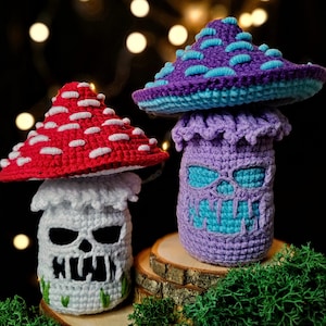 Creepy Crochet Mushroom Pattern: Fly Agaric Halloween Amigurumi (PDF)
