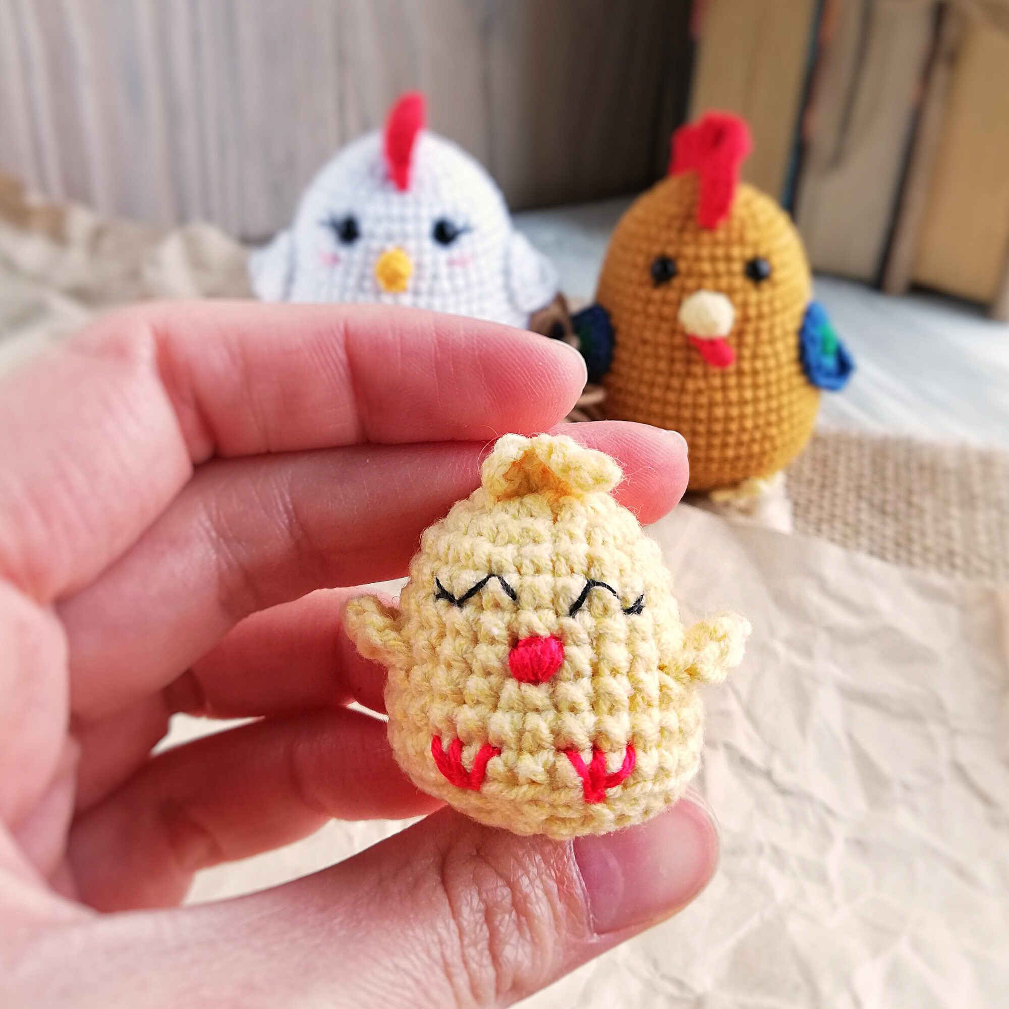 Chicken Family Crochet Pattern Amigurumi Chicken Rooster | Etsy Canada