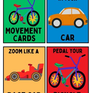 Transportation Movement Cards | Preschool Gross Motor Skills (PDF Download) image 4
