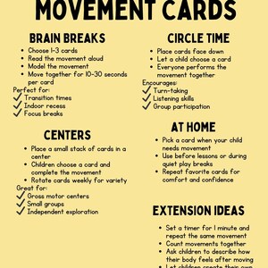 Transportation Movement Cards | Preschool Gross Motor Skills (PDF Download) image 3