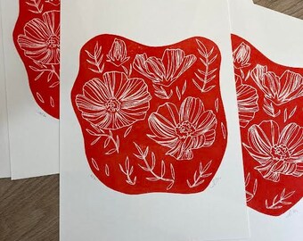 Linocut "Spring"