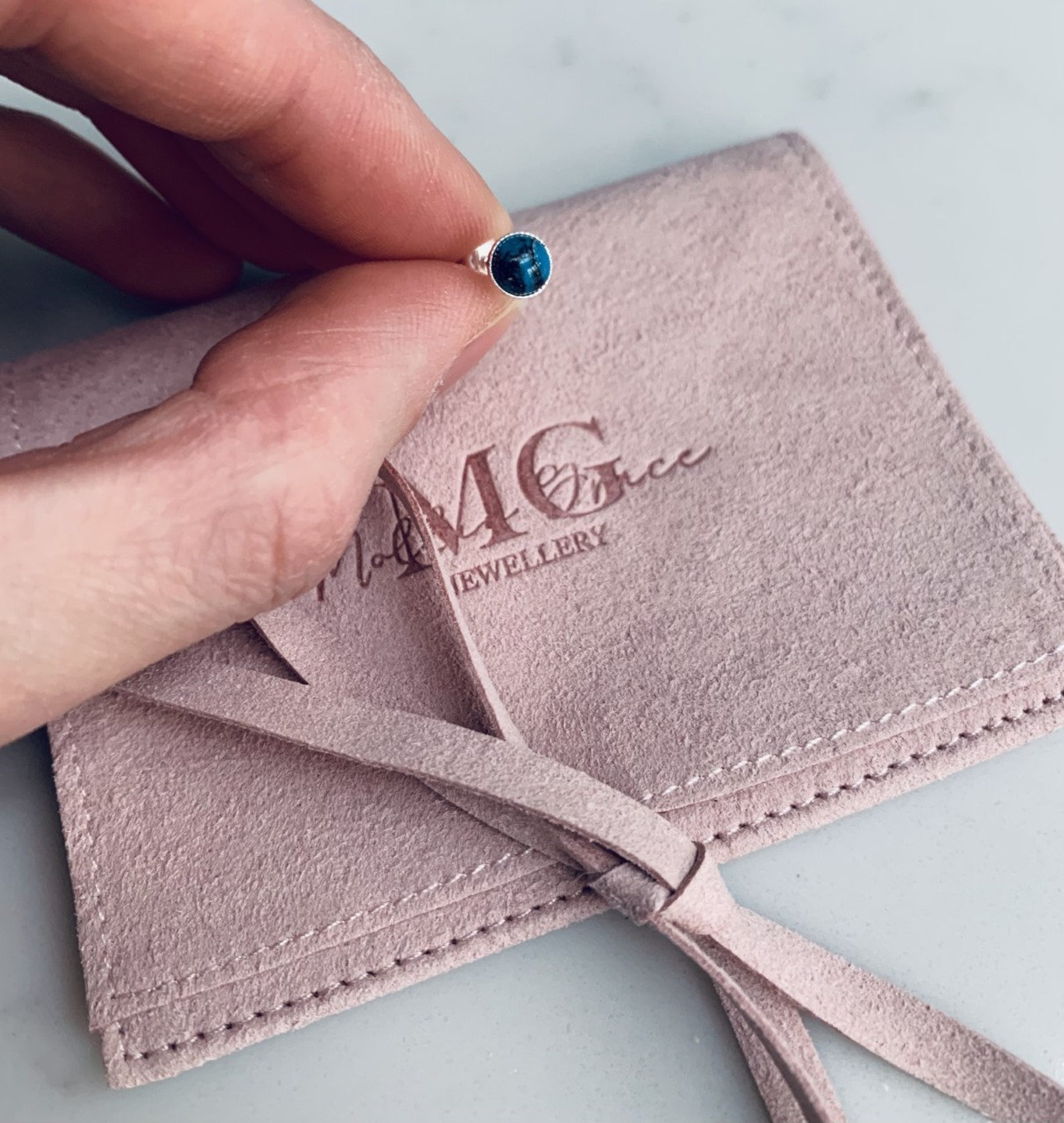 Türkis Mosaik Rose geschnitten Cabochon & Sterling Silber | Etsy