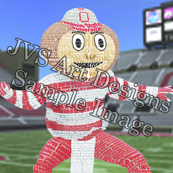 Typographical Portrait, Brutus Buckeye