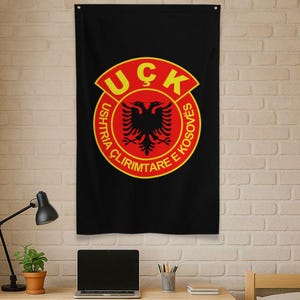 UÇK Flag, Kosova Military/Army, Kosova/Albanian Heroes, Albanian Fighters, Albanian Accessory