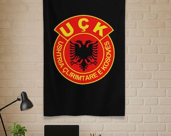 Bandiera dell'UCK, Esercito/Esercito del Kosovo, Eroi del Kosovo/Albania, Combattenti albanesi, Accessorio albanese