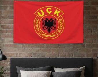 Bandiera dell'UCK, Esercito/Esercito del Kosovo, Eroi albanesi/del Kosovo, Combattenti albanesi, Bandiera albanese