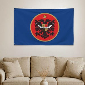 Dardania Flag, Republic of Kosova, Presidential Flag, Ibrahim Rugova, Albanian Flag